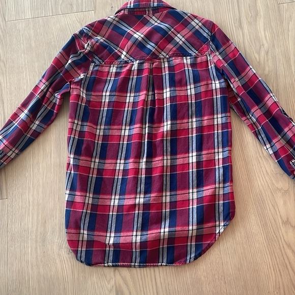 Blank NYC | Button down flannel top | red | size small - Picture 4 of 4